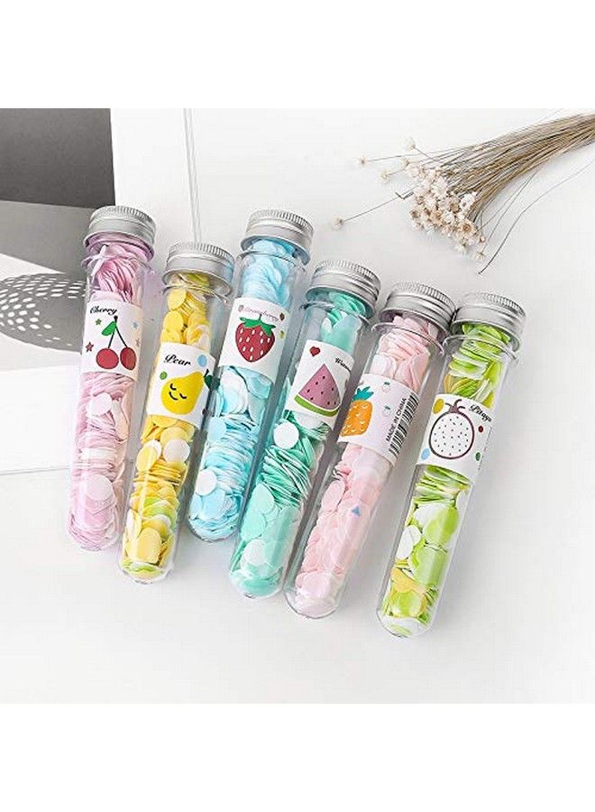 6 Boxes Portable Disposable Paper Soap Confetti Cleaning Washing Hand Bath Toiletry Paper Soap Sheets Petals Soap Flakes With Storage Tube For Kitchen Toilet Outdoor Travel Camping Hiking Random Colo