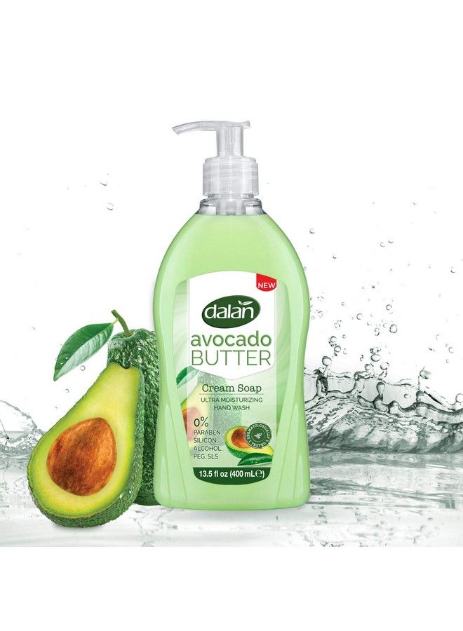 Avocado Butter Cream Ultra Moisturizing Liquid Hand Soap For Dry And Fresh Hands Feeling Clean And Soft (13.5 Fl Oz / 400 Ml (Pack Of 3))