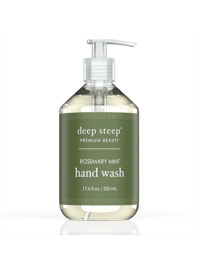 Argan Oil Liquid Hand Wash, Rosemary Mint, 17.6 Fluid Ounce