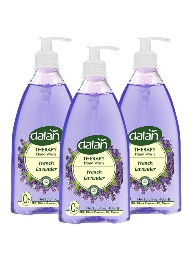 Therapy French Lavender Ultra Moisturizing Liquid Hand Soap For Normal And Dry Hands Fresh Clean And Soft Feeling (13.5 Fl Oz / 400 Ml (Pack Of 3))