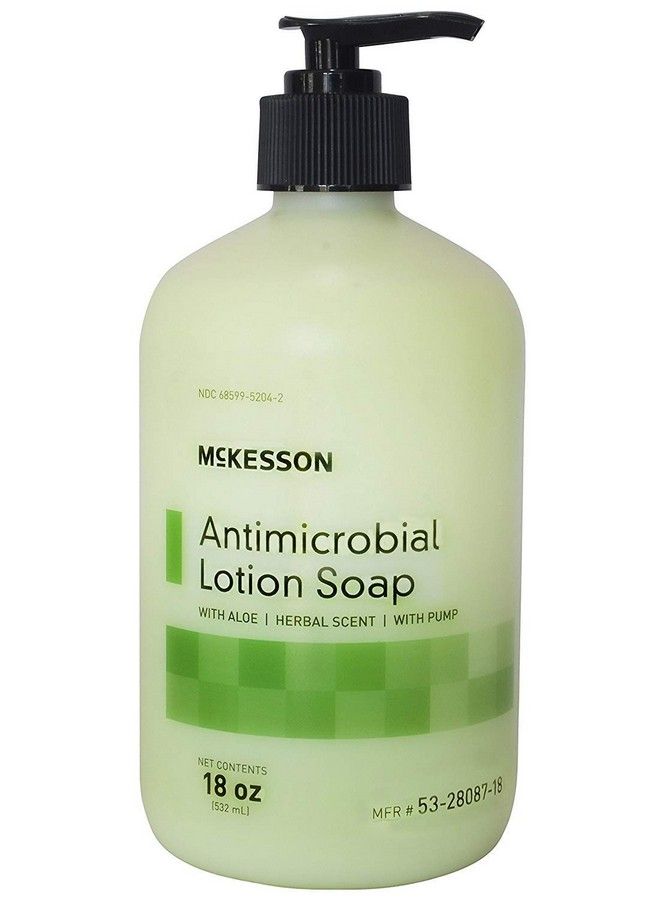 Mck Brand 80871800 Antimicrobial Soap Mckesson Lotion 18 Oz. Pump Bottle 5328087 Box Of 1