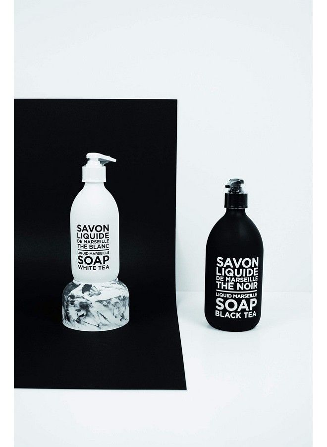 Compagnie De Provence Savon De Marseille Extra Pure Liquid Soap White Tea 16.9 Fl Oz Glass Pump Bottle