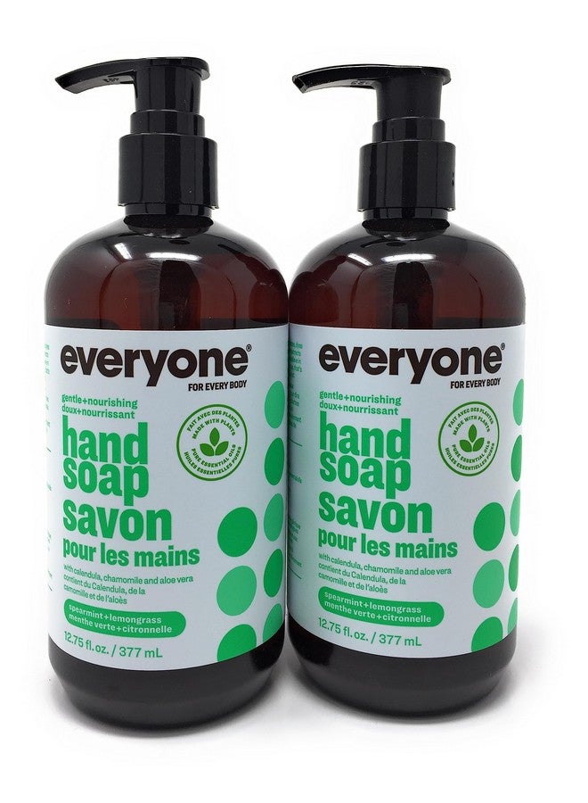 Spearmint And Lemongrass Hand Soap (Pack Of 2) With Vitamin E Matricaria Flower Extract And Aloe Barbadensis Leaf 12.75 Fl. Oz.