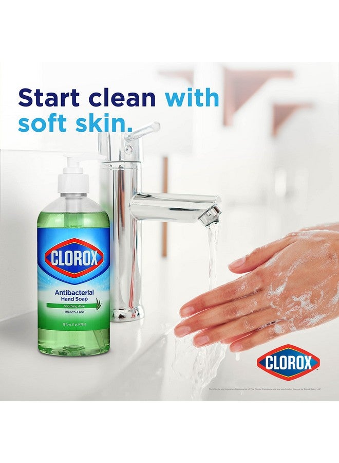 Clorox Liquid Hand Soap Pump16 Oz Soothing Aloe Antibacterial Hand Soapliquid Hand Soap Eliminates Dirt Soft On Hands Tough On Dirtclorox Hand Soap Bathroom Hand Soap Kitchen Soap