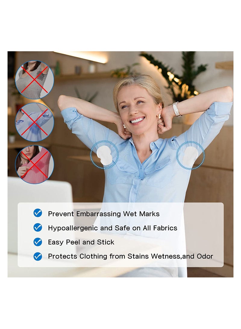 Underarm Sweat Pads for Women and Men Fight Hyperhidrosis-100 Pieces