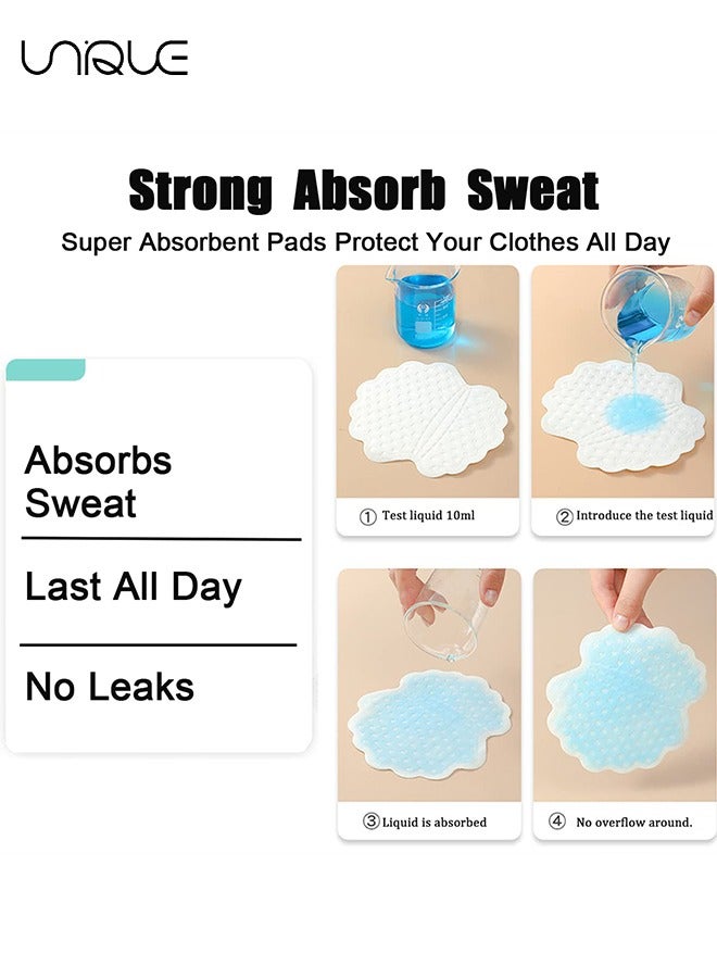 100 Pack Armpit Sweat Pads, Underarm Sweat Pads for Fight Hyperhidrosis and Excessive Sweating, Disposable Invisible Sweat Absorber Pads, Perspiration Pads Shield for Men and Women, Comfortable