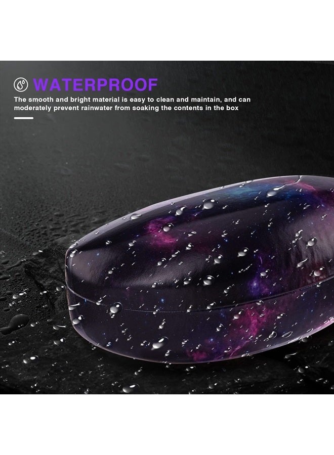 Hard Shell Sunglasses Case,Large Glasses Case for Women Men Oversized Sunglass Eyeglasses (Purple Starry Sky)
