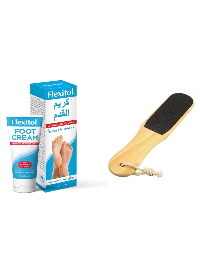 Foot Cream for Feet and Legs 85G With Double Sided Foot Buffer