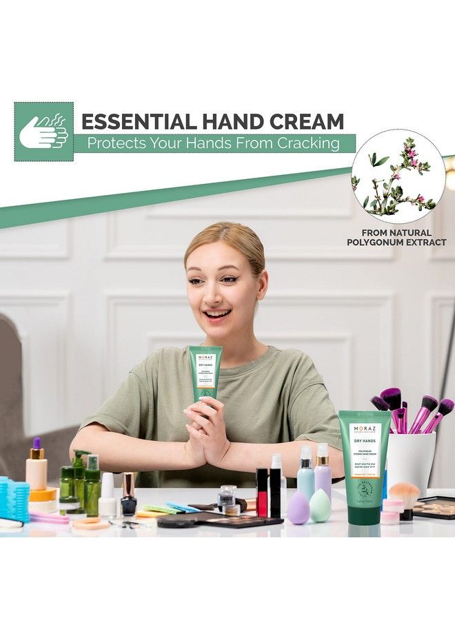 Herbal Hand Cream For Dry Cracked Hands | Formulated To Heal Extremely Dry Skin & Rough Patches | Organic Hand Cream For Women | Crueltyfree 3.4 Fl. Oz