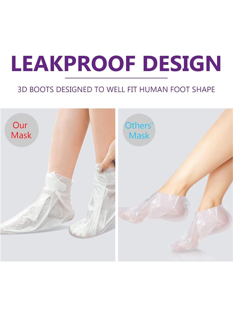 Foot Peel Mask 3 Pairs Exfoliating Foot Mask for Calluses, Dry ed Heels and Dead Skin, Moisturize Repair Rough Foot with Natural Ingredients, Feet Peeling Mask for Women & Men, Lavender Scent