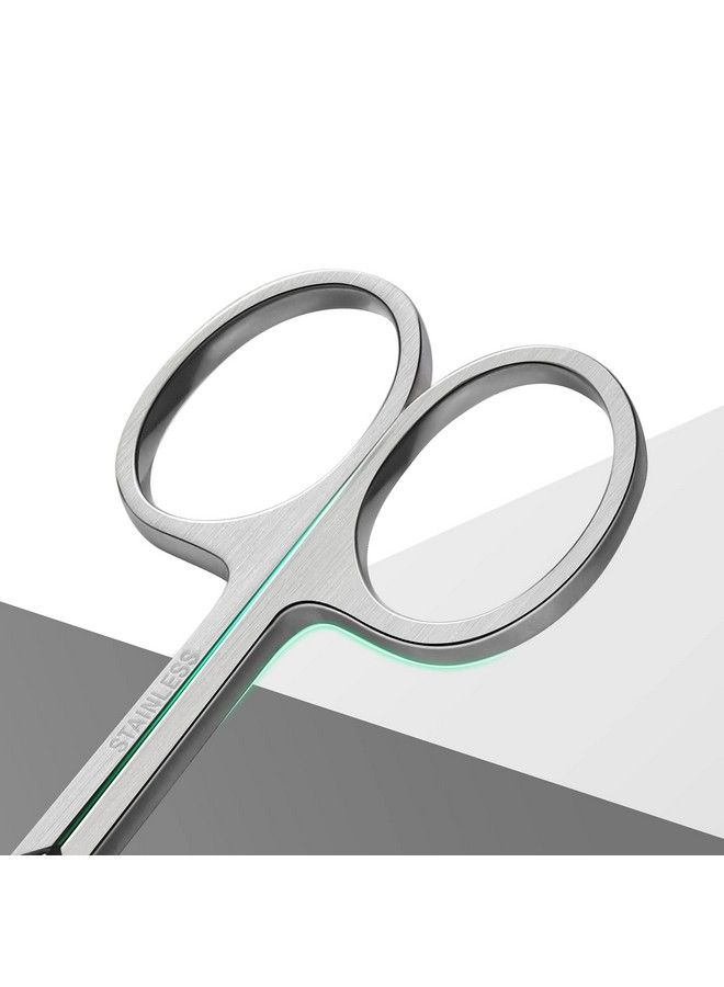 Premium Nail Scissors 2Pcs  Professional Curved And Stright Manicure Scissors Multipurpose Stainless Steel Beauty Grooming Scissor For Nail Facial Hair Eyebrow Eyelash Dry Skin