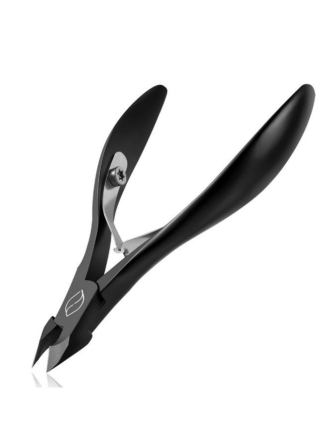 Cuticle Cutters 1/2 Jaw Professional Stainless Steel Cuticle Clippers Nail Cuticle Remover Tool Nail Dead Skin Clipper Black