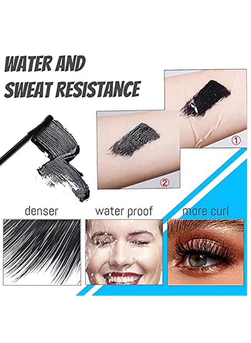 Prime Lash Mascara for Women Over 50, 2 Pcs Black Primlash Mascara for Thinning Lashes, Zero Clumps Waterproof Volumizing Mascara, Hypoallergenic Long Lasting for Sensitive Eyes (Black)