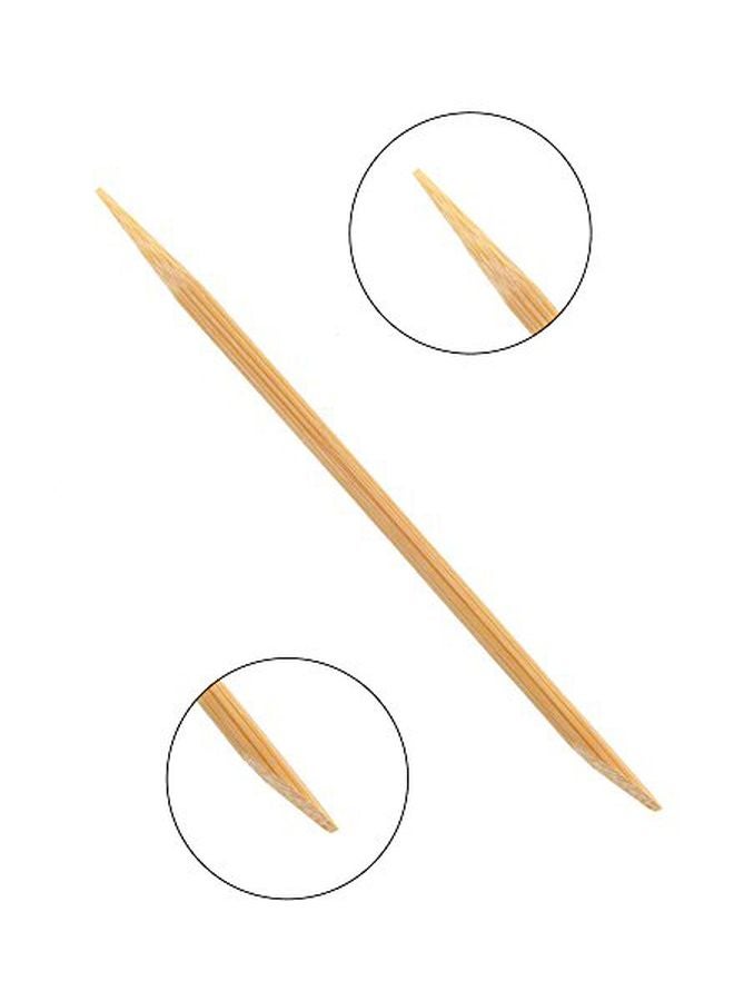 20-Piece Disposable Bamboo Cuticle Stick Beige
