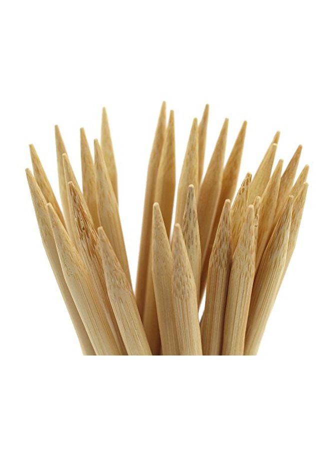 20-Piece Disposable Bamboo Cuticle Stick Beige