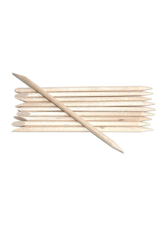 1000-Piece Manicure Cuticle Wooden Sticks Beige