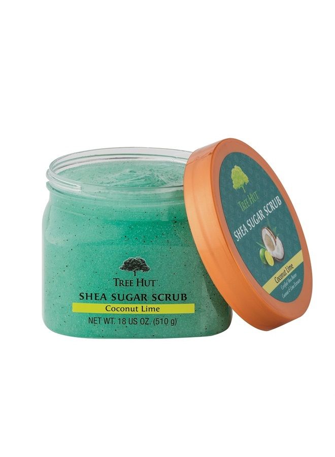 Shea Sugar Body Scrub Coconut Lime 18 oz