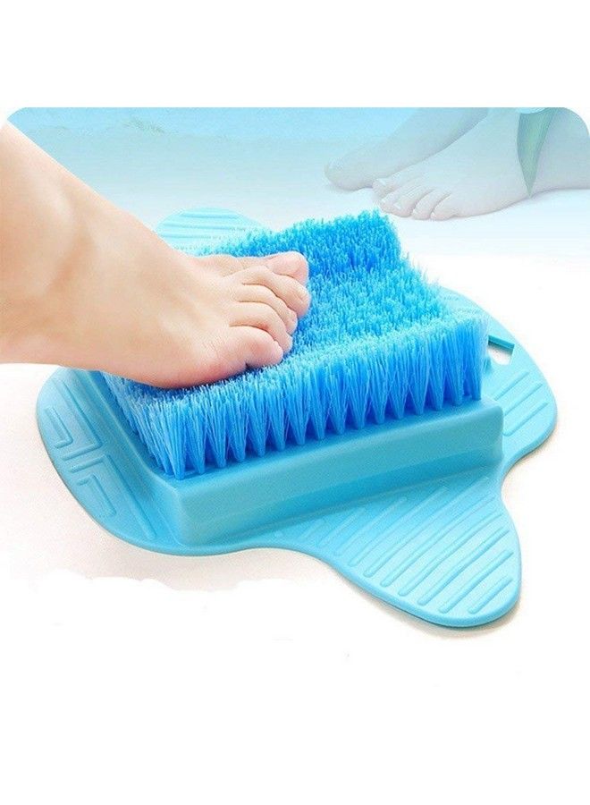 1 Pcs Silicone Foot Scrubber For Dead Skin At Bathroom For Women Men Scrubber Bath Mat For Shower With Nonslip Suction Cups For Dead Skinanti Slip Foot Washing Brush(Multicolour/Medium)