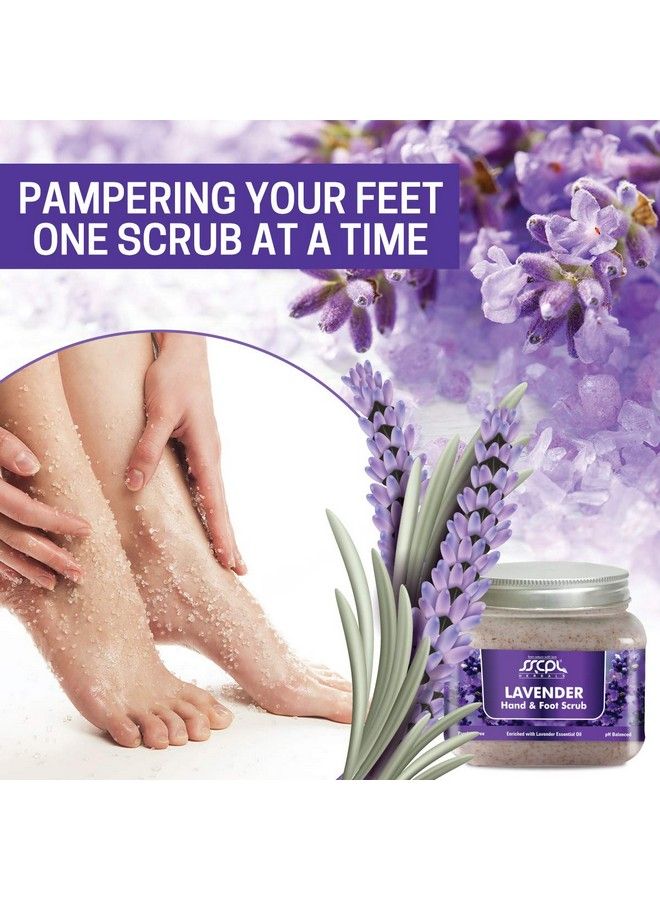 Lavender Hand & Foot Scrub Cream Base Paraben Free With Lavender Essential Oil A Soothing & Relaxing Manicur Detoxification Tan & Dead Skin Removal (150Gms X 2 Pcs) (Pack Of 2)