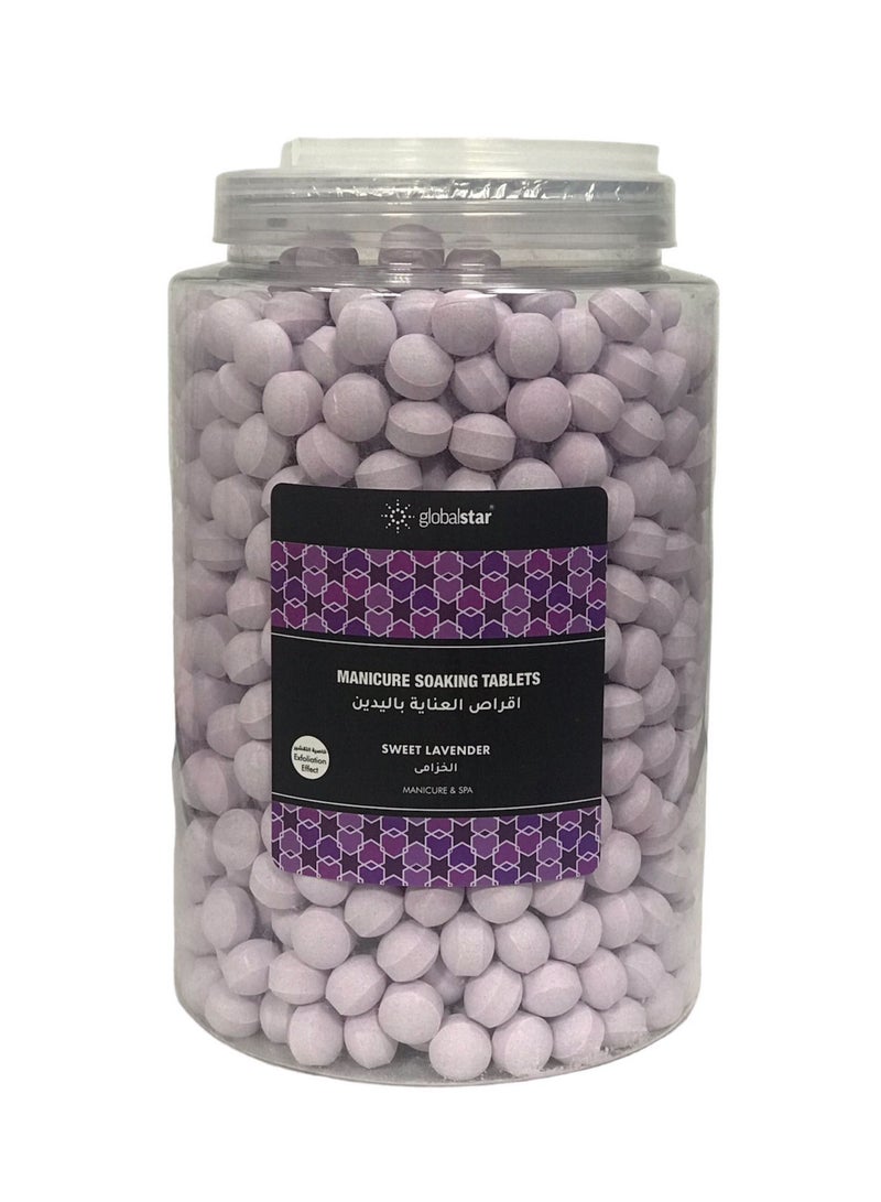 Globalstar Manicure Soaking Tablets Lavender 2800g