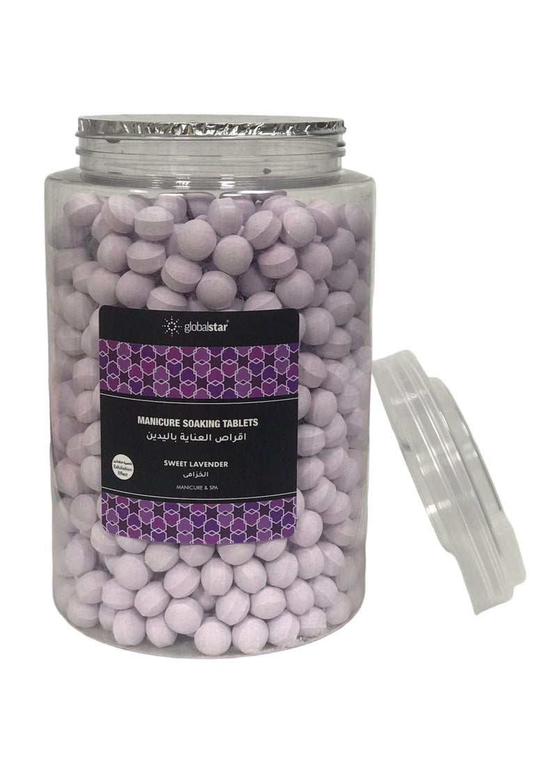 Globalstar Manicure Soaking Tablets Lavender 2800g