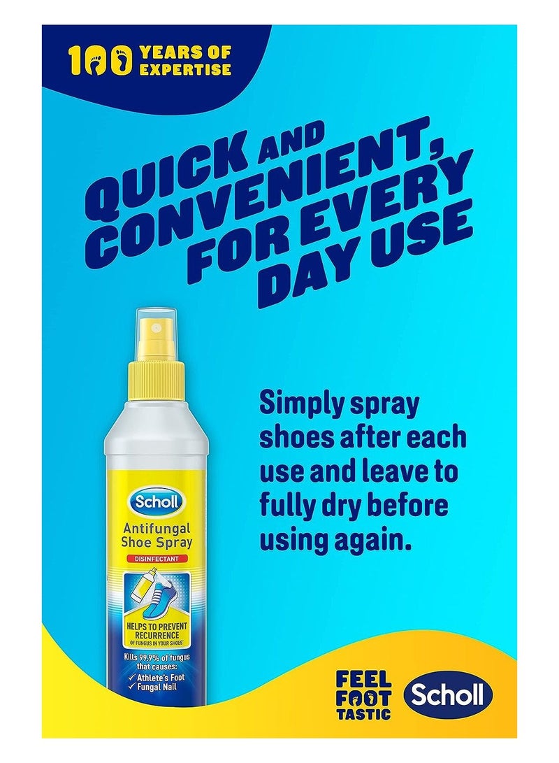 Scholl Antifungal Shoe Spray Disinfectant, 250 ml