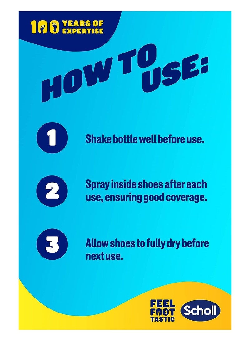 Scholl Antifungal Shoe Spray Disinfectant, 250 ml