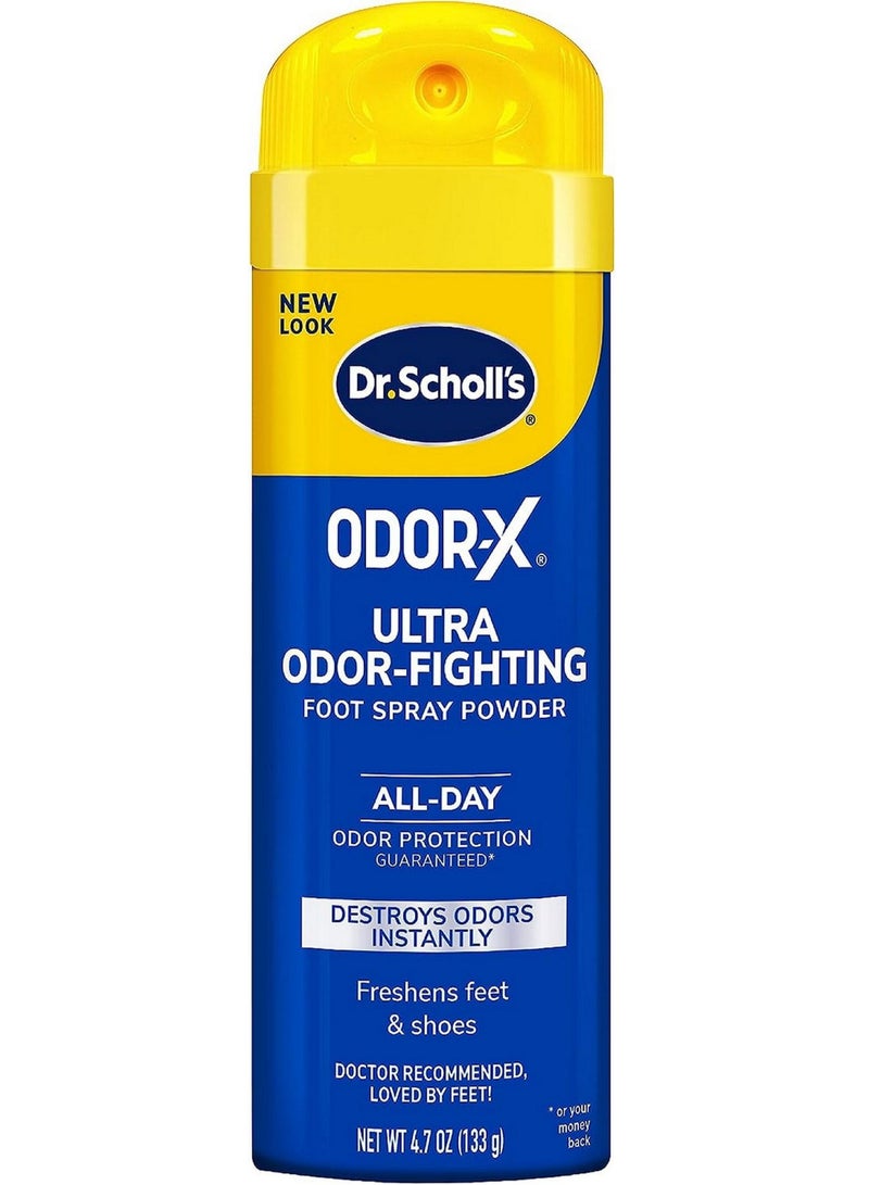 Odor-X Ultra Odor-Fighting Foot Spray Powder And Sweat Absorption 133 G