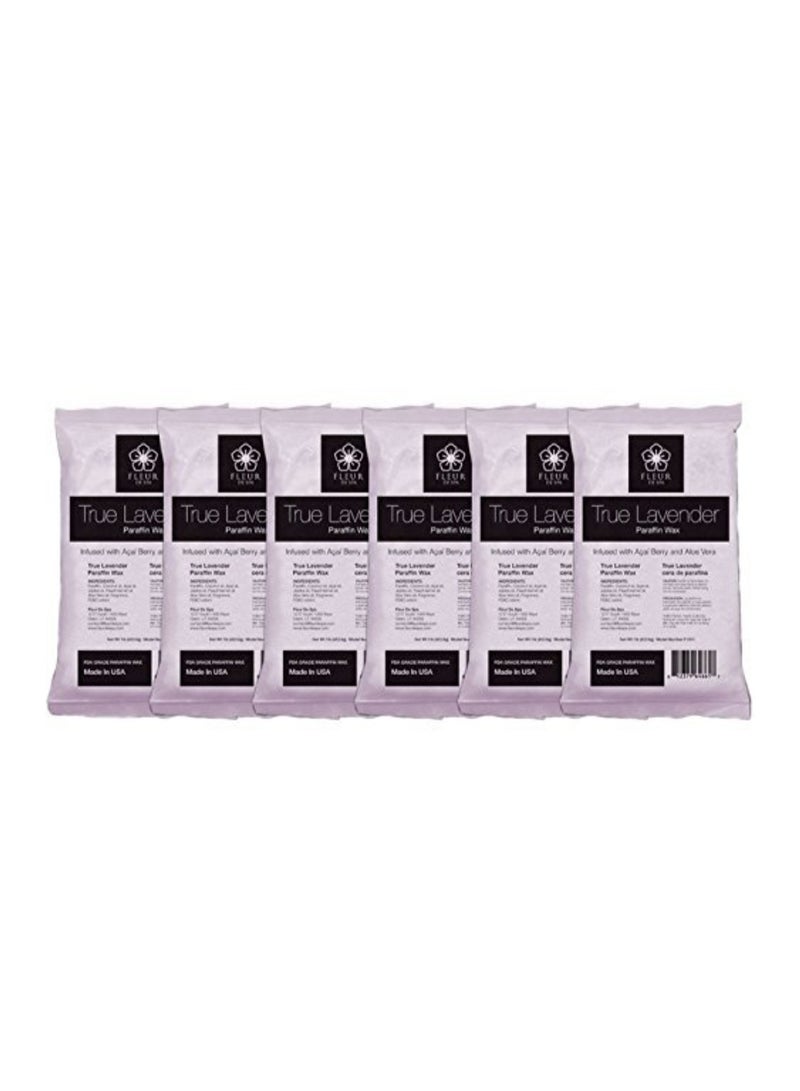 Pack of 6 Paraffin Wax True Lavender