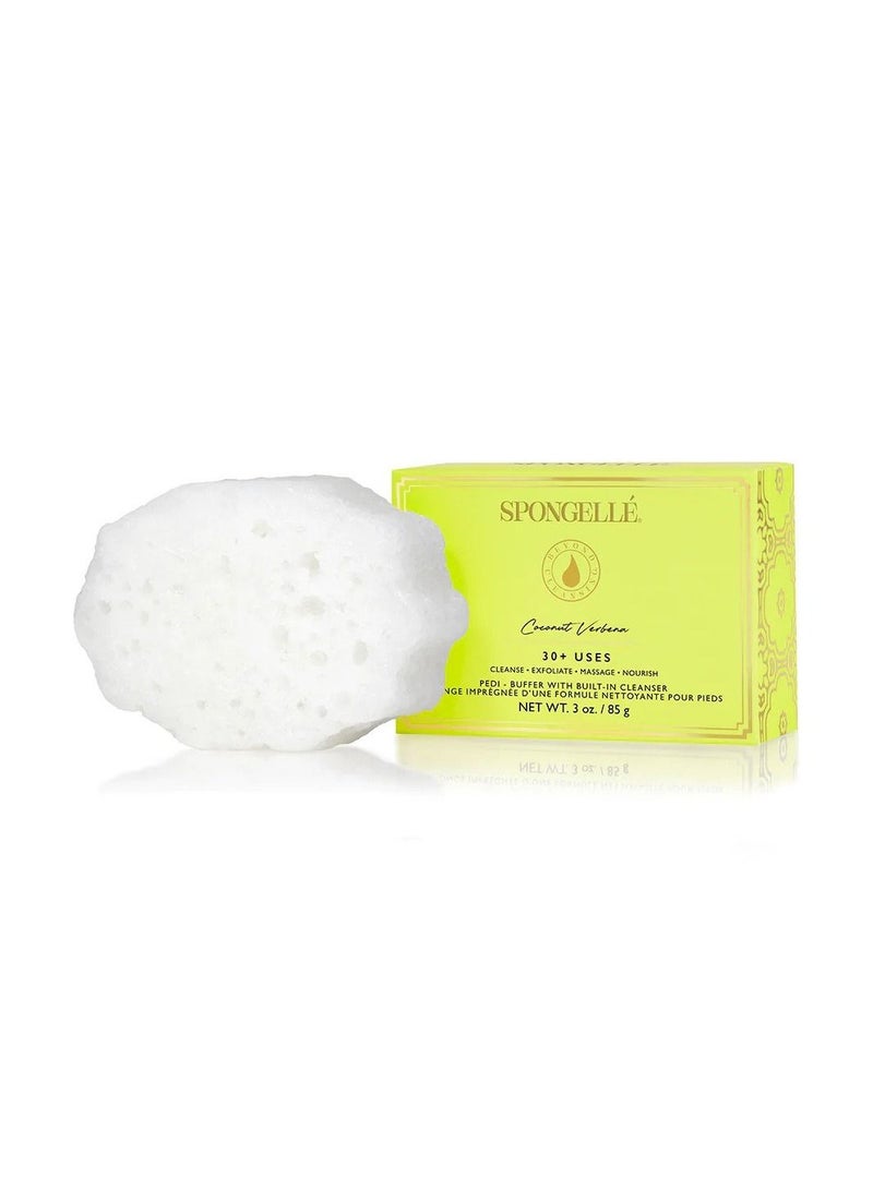 Spongelle Pedi Buffer-Coconut Verbena 30+ Washes