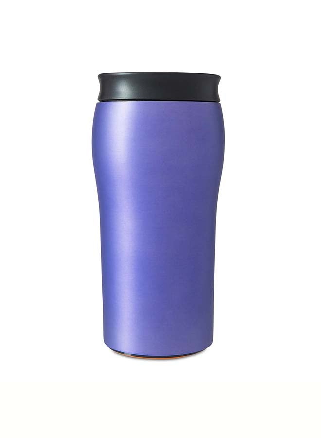 Mighty Mug | The Untippable Mug | Grips When Hit, Lifts for Sips | Insulated Stainless Steel Tumbler | Cupholder Friendly | Gifts for Women Men All | Leakproof | 4 Hours Hot / 24 Cold | 12oz | Purple Matte | 1958D Purple Matte 9x9x22.5cm