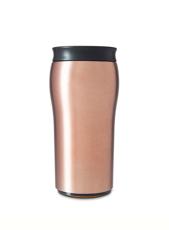 Mighty Mug | The Untippable Mug | Grips When Hit, Lifts for Sips | Insulated Stainless Steel Tumbler | Cupholder Friendly | Gifts for Women Men All | Leakproof | 4 Hours Hot / 24 Cold | 12oz | Rose Gold | 1979D Rose Gold 9x9x22.5cm