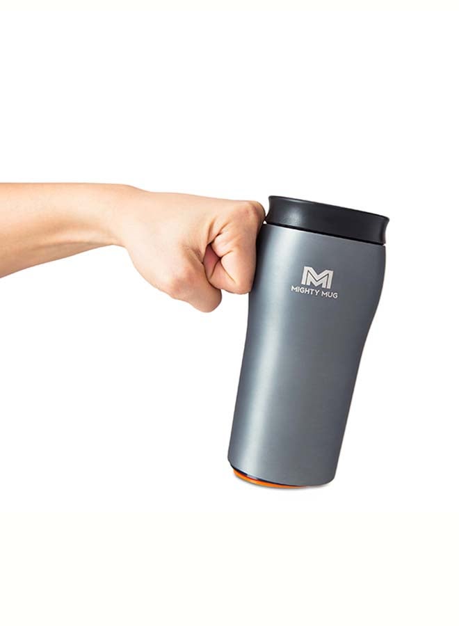 Mighty Mug | The Untippable Mug | Grips When Hit, Lifts for Sips | Insulated Stainless Steel Tumbler | Cupholder Friendly | Gifts for Women Men All | Leakproof | 4 Hours Hot / 24 Cold | 12oz | Charcoal Matte | 1959D Charcoal Matte 9x9x22.5cm