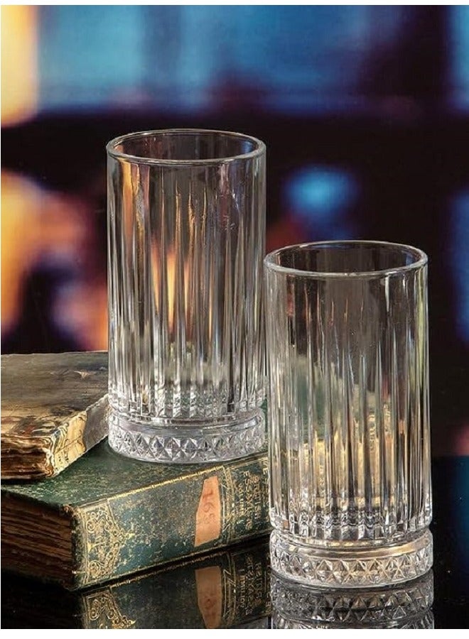 4-Piece Elysia  Long Drink Glass Set 445 ml Clear