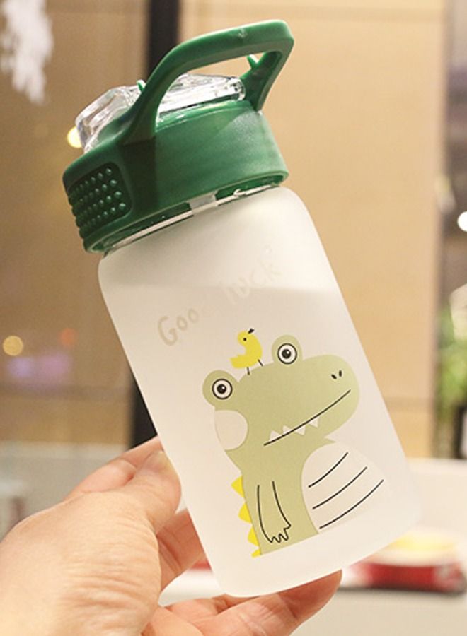 350ml Glass Cute Printing Child Drink Water Bottle