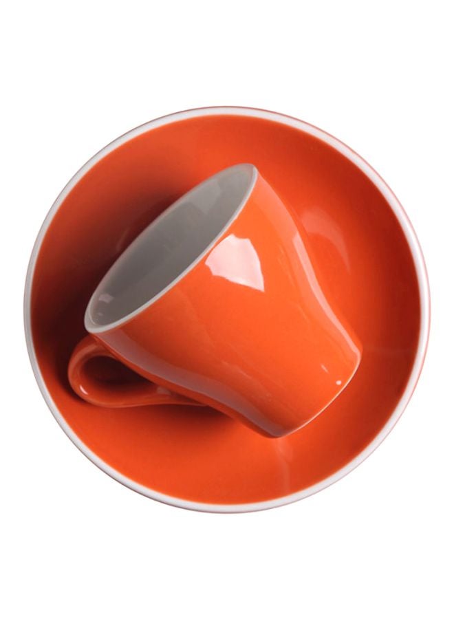 Coloured Glaze Orange 8.5x6x6cm