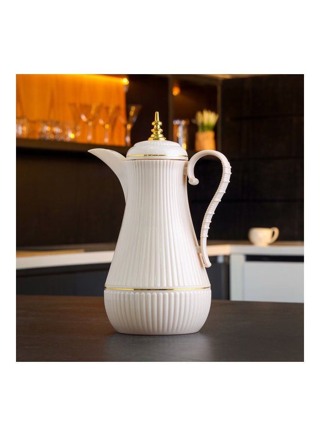 Daaria Double Wall Vacuum Flask Beige 1Liters