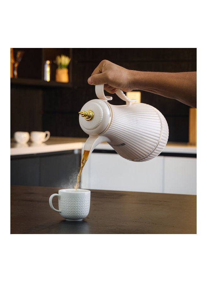 Daaria Double Wall Vacuum Flask Beige 1Liters