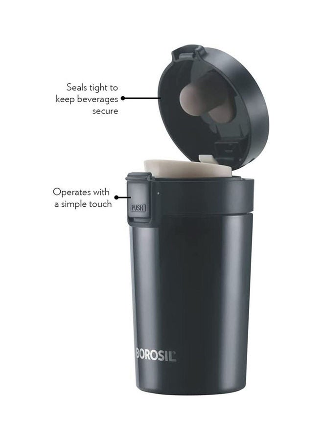 Borosil Vaccum Coffeemate Mug Black