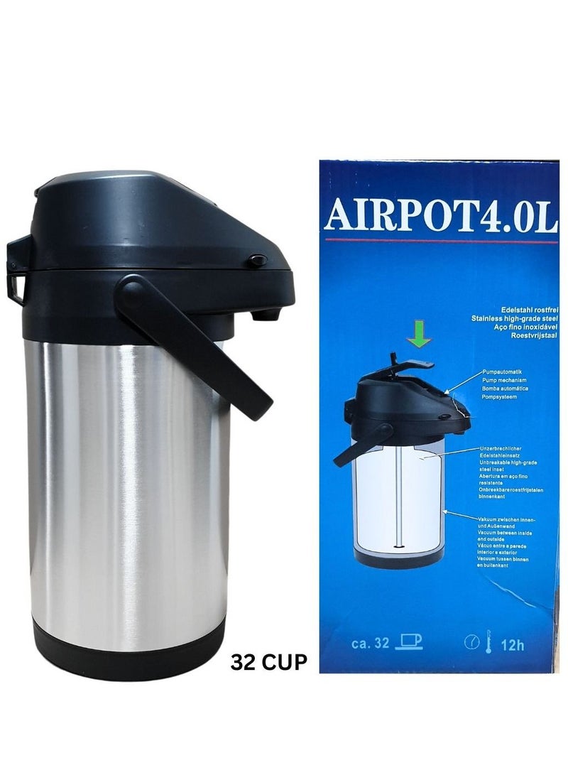 ARTC Durable Heat Preservation Insulation Thermal Jug  and Airpot Vacuum Flask for Kids and Adults 4L Home Kitchen Use