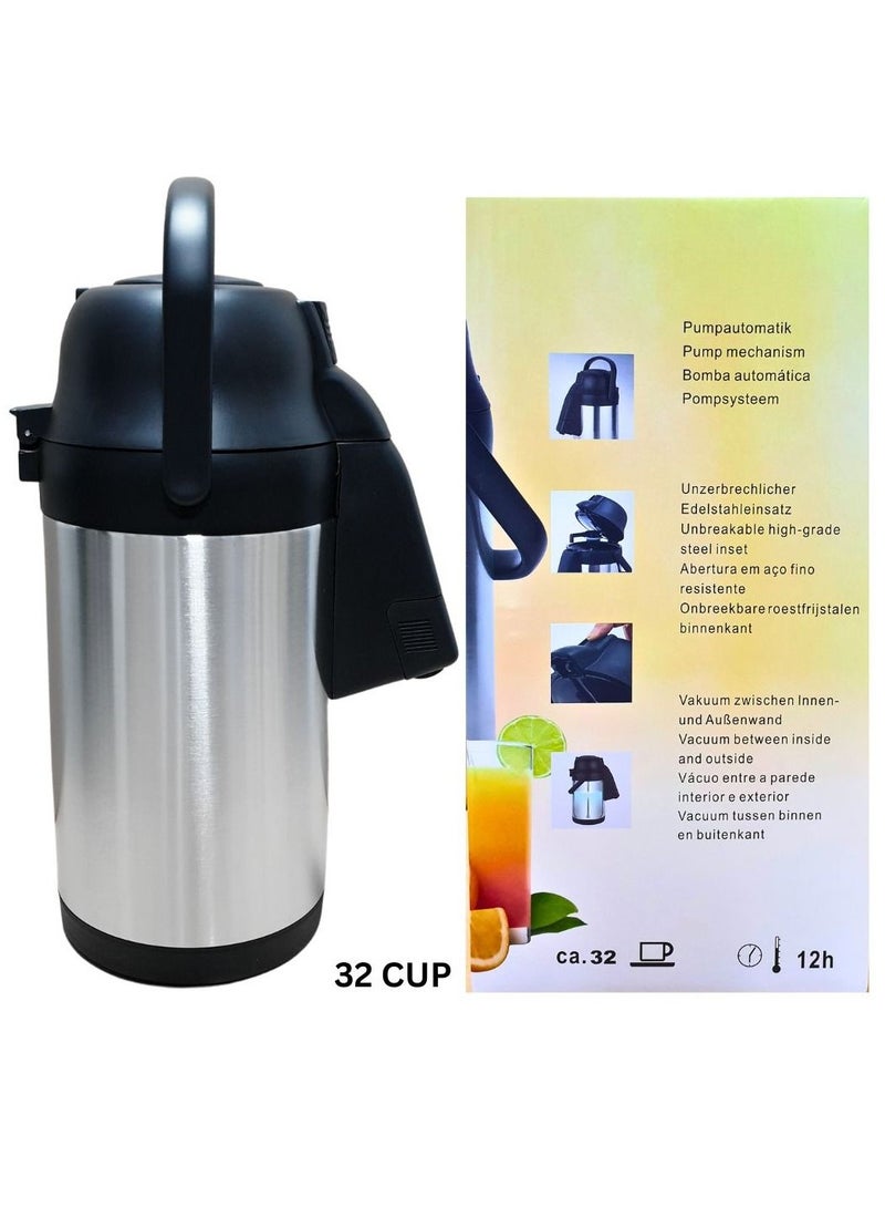 ARTC HTH Durable Heat Preservation Insulation Thermal Jug  and Airpot Vacuum Flask for Kids and Adults 4L Home Kitchen Use