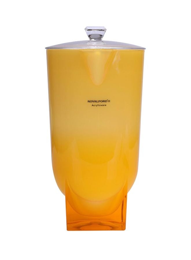 Acrylic Jug With Lid Yellow/Clear 162X302X158 Millimeter Assorted Colour 2.2Liters