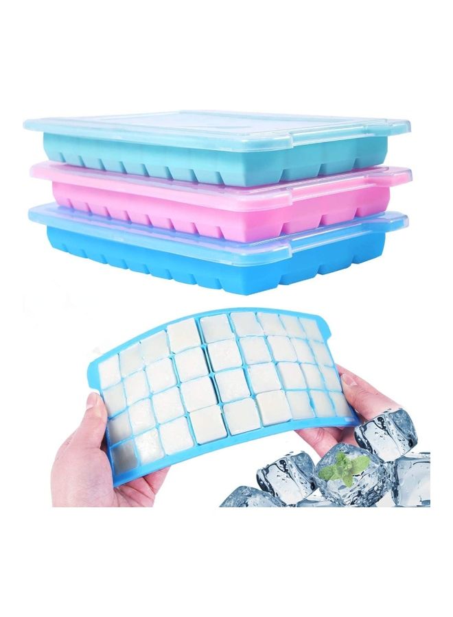 Ice Cube Trays With Lids B115 Multicolour