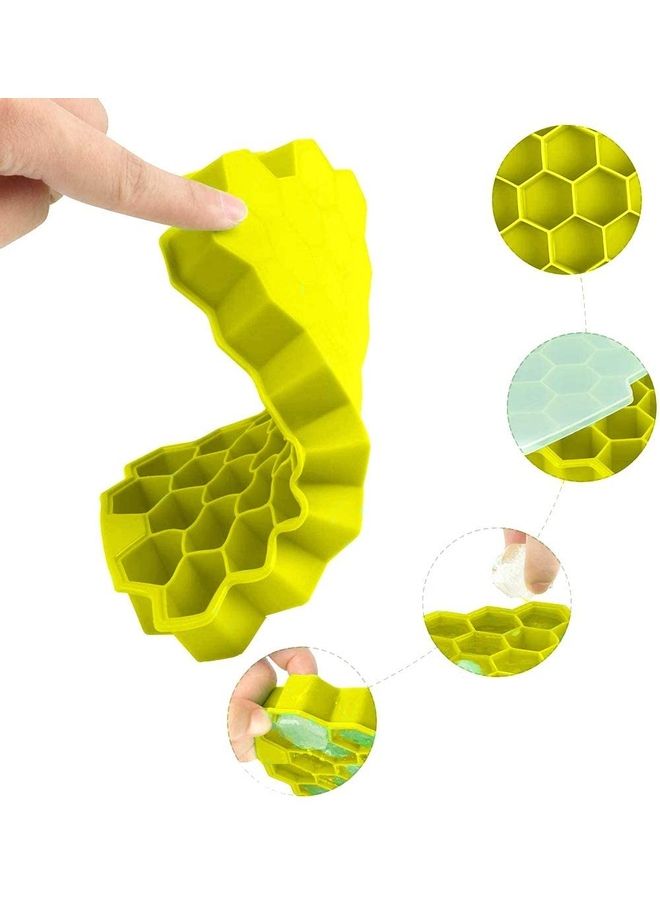 Flexible Silicone Ice Cube With Removable Lid B118 Multicolour