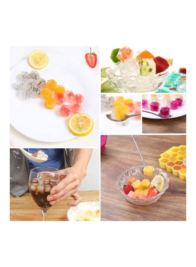 Flexible Silicone Ice Cube With Removable Lid B120 Multicolour