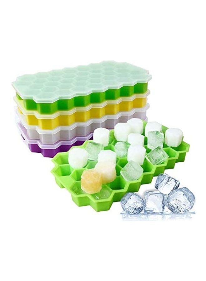 Flexible Silicone Ice Cube With Removable Lid B120 Multicolour