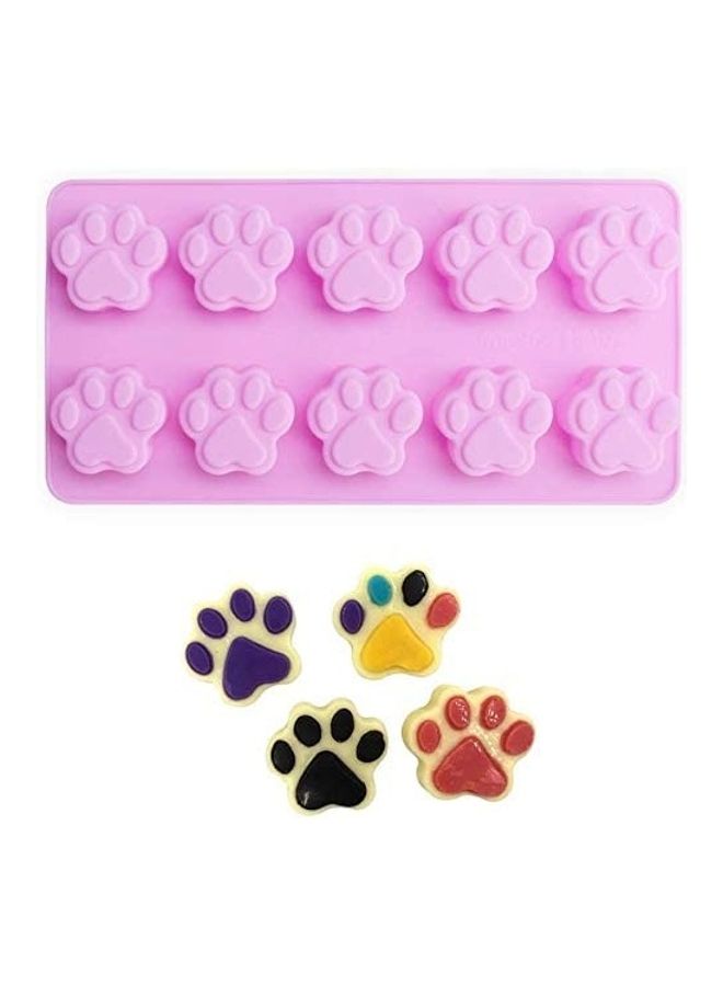 Puppy Dog Paw And Bone Mold B109 Multicolour