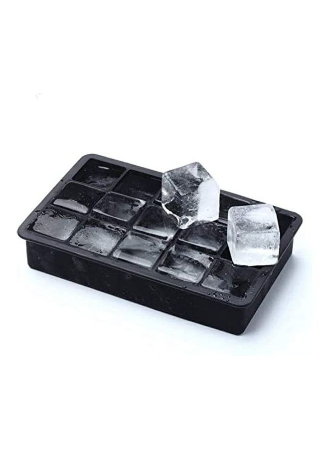 Ice Tray With Lid B38 Black/Clear