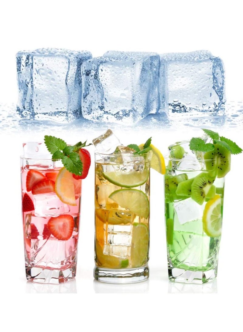 100 Pcs 20MM Reusable Plastic Ice Cubes,Clear Acrylic Fake Cubes,Artificial Square Crystal Cubes for Photography Props Home Decoration Wedding Centerpiece Vase Fillers