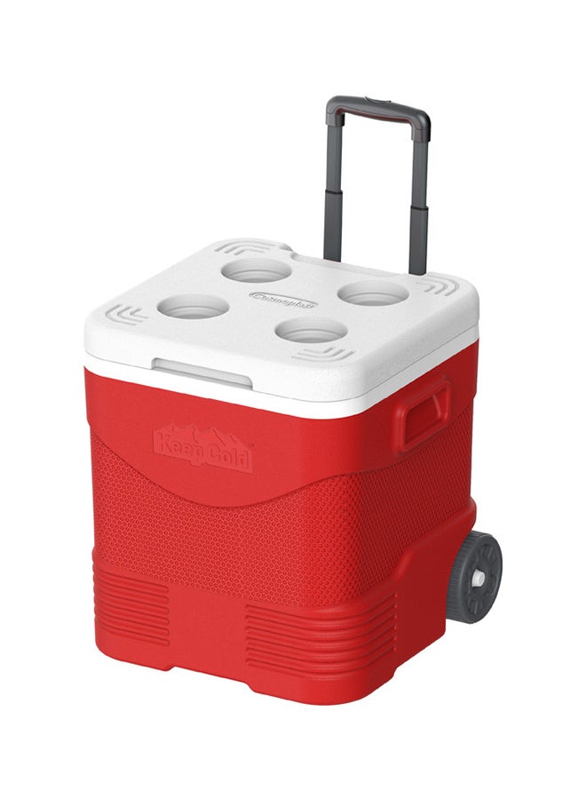 Keepcold Trolley Icebox With Wheels Red 45.0Liters